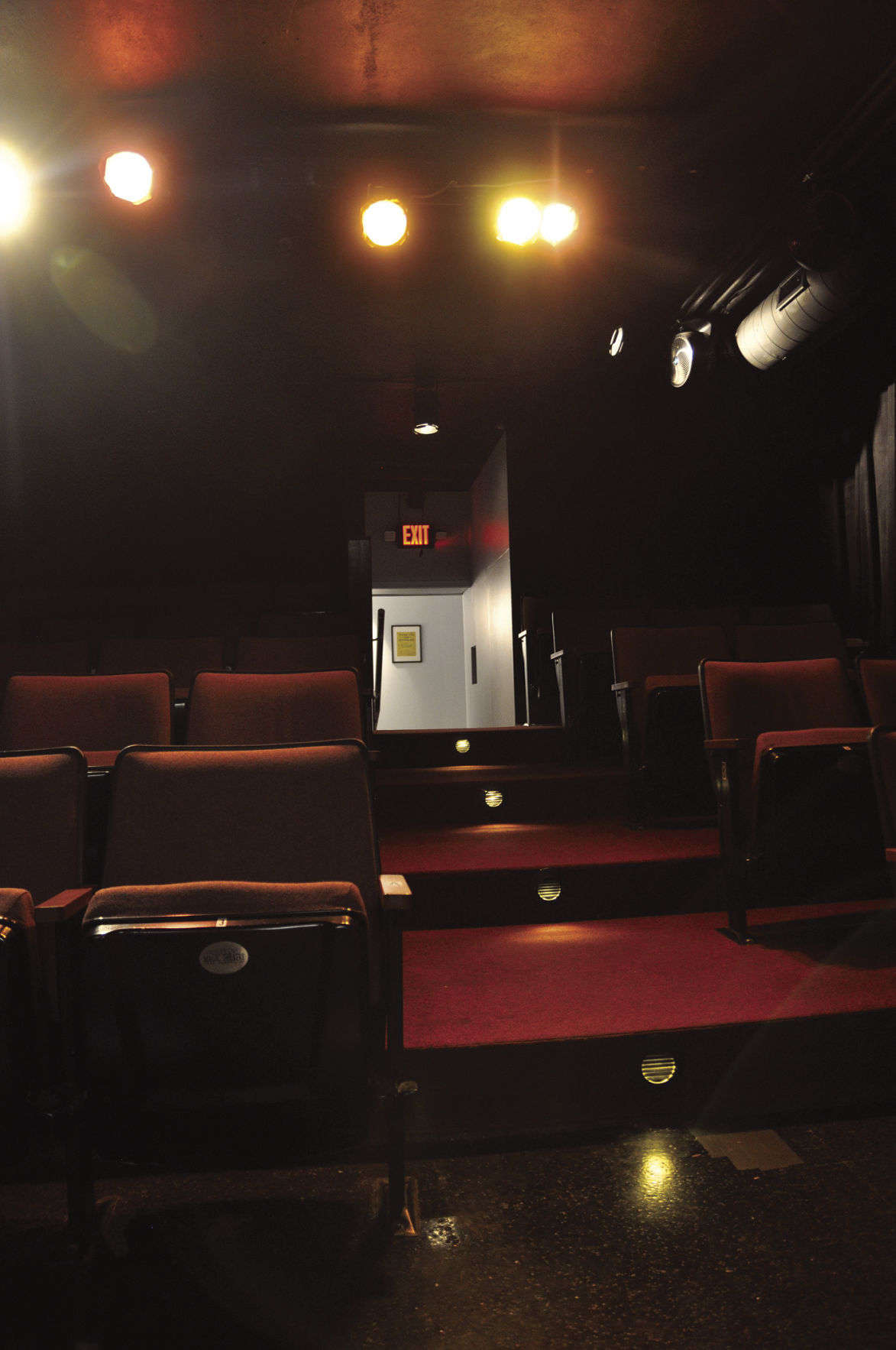 From the stage